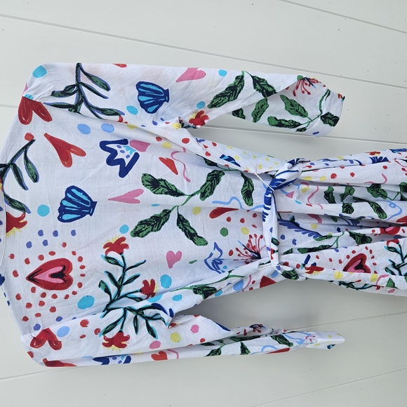 LOFT Multicolor Floral Long Sleeve Dress - Picture 5 of 10